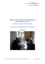 cover for regional council freshwater management methodologies accounting systems and limit setting