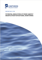 potenital indicators for river habitat modification